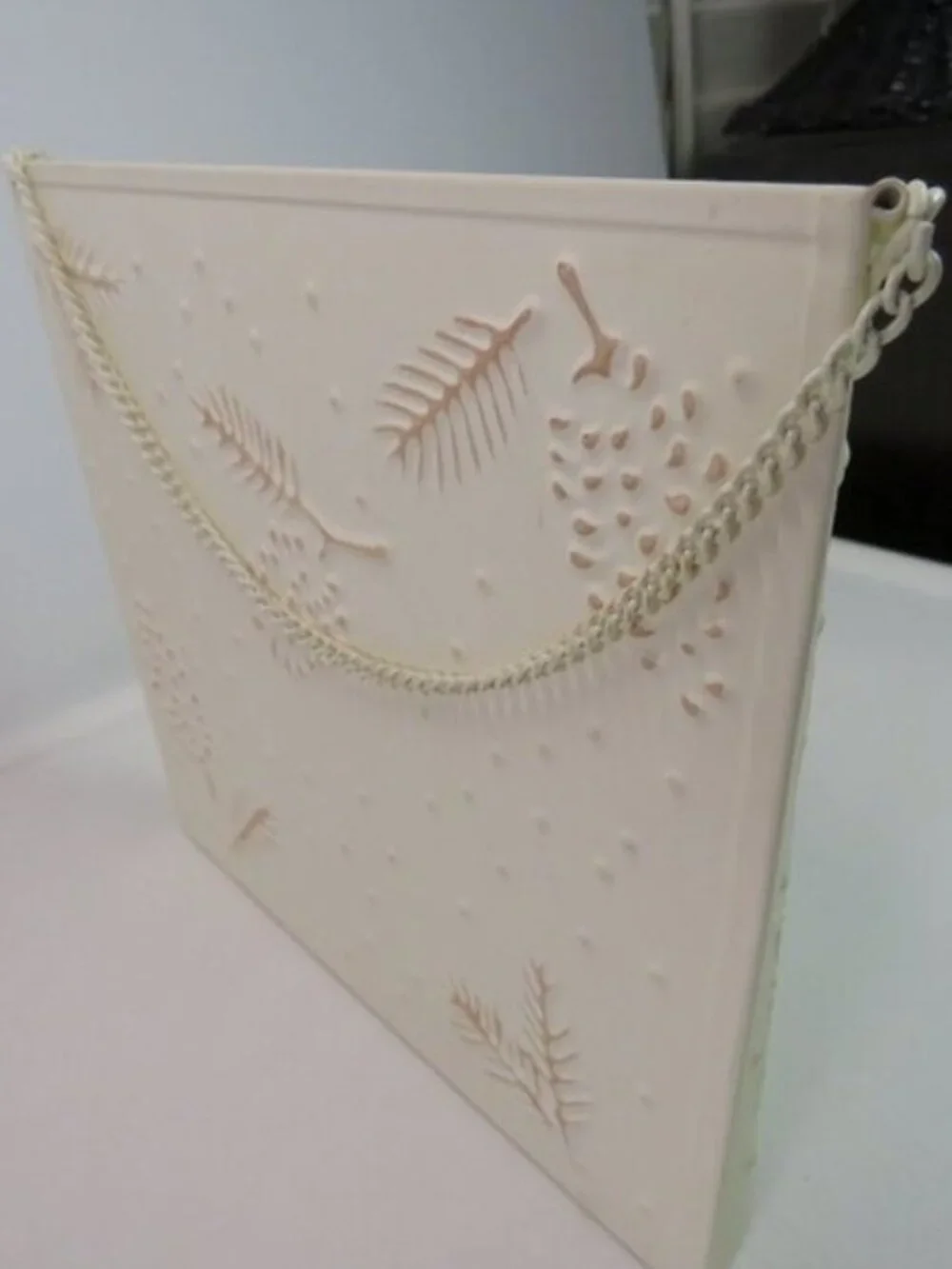 Hallmark Metal Wall Pocket Christmas Card Holder Hanging Planter ALL WINTER